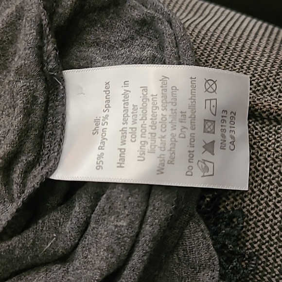 Plenty by Tracy Reese Top Blouse Grey Ruffles Button Up Soft High Collar - Picture 9 of 14